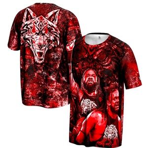 NEW ProSphere WWE Jacob Fatu Shirt – Size M – Black & Red (NWT)